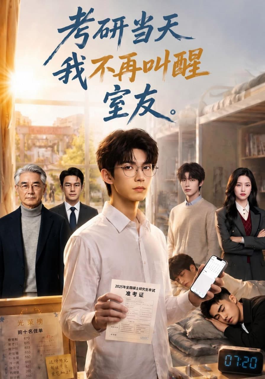 考研当天我不再叫醒室友海报